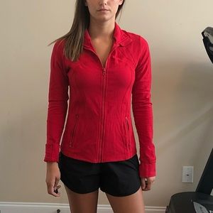 Lululemon full zip red jacket size 8